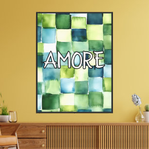 Modern Amore Painting Kitchen Wall Décor Canvas Print