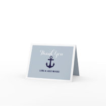 Modern Anchor Thank You Card