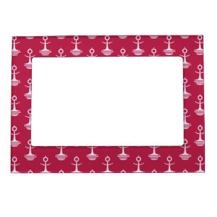 Modern Anchors Pattern Magnetic Frame