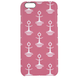 Modern Anchors Pattern Clear iPhone 6 Plus Case