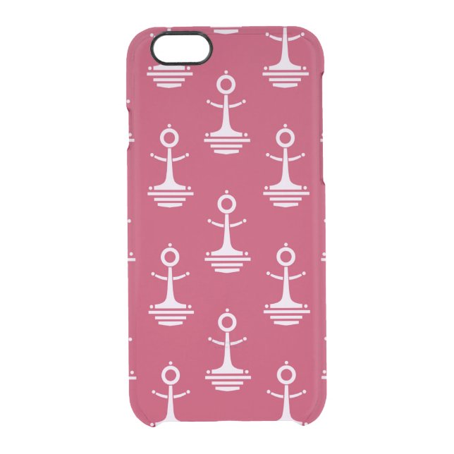 Modern Anchors Pattern Uncommon iPhone Case (Back)