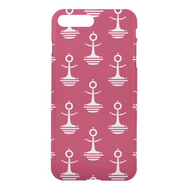 Modern Anchors Pattern Uncommon iPhone Case (Back)