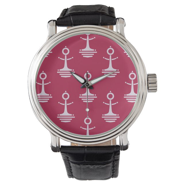 Modern Anchors Pattern Watch (Front)