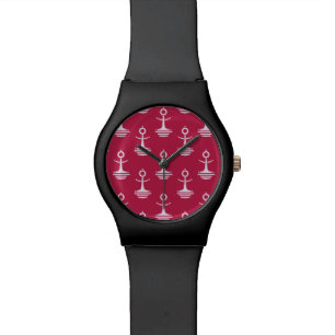 Modern Anchors Pattern Wrist Watch