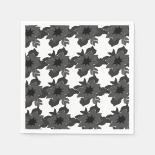 Modern and Abstract Elegant Chic Floral Pattern Napkins