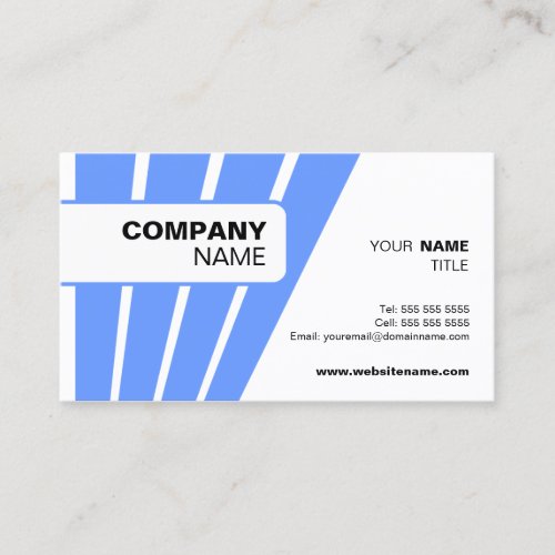 Modern and Bold Blue Business Cards
