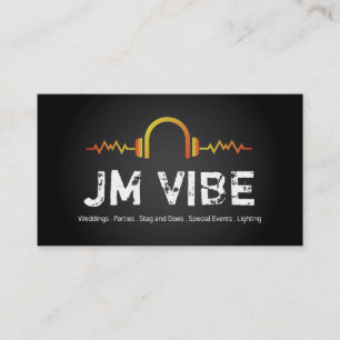 Modern and Bold DJ Business Cards