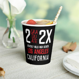 Modern and Bold Graduation Paper Cups