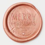 Modern and Bright Merry Christmas Family Wax Seal Sticker<br><div class="desc">This simple and modern family Christmas wax seal features a place for you to add your family name and the year, alongside ‘Merry Christmas’ in beautiful bright typography. The perfect minimal addition to your festive Christmas stationery this year.</div>