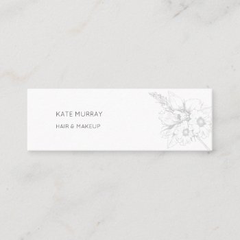 Modern And Chic Mini Business Card by BlueMatchesStudio at Zazzle