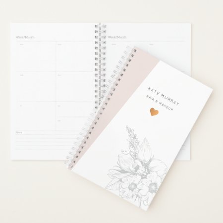 Modern And Chic Spiral Weekly/monthly Planner