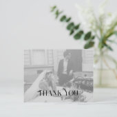 Modern and chic Wedding Thank You Postcard (Standing Front)