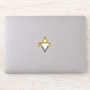Modern and Classic Minimal Letter VA monogram Sticker