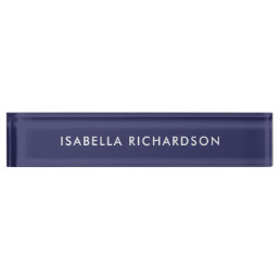 Modern and Classy Navy Blue Desk Name Plate