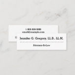 [ Thumbnail: Modern and Clean Attorney-At-Law Business Card ]