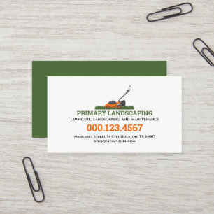 Modern and clean professional landscaping business card