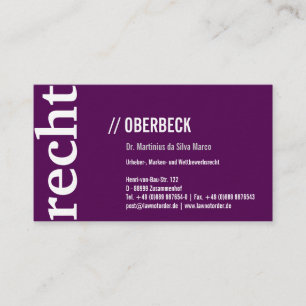 Modern and clear business card