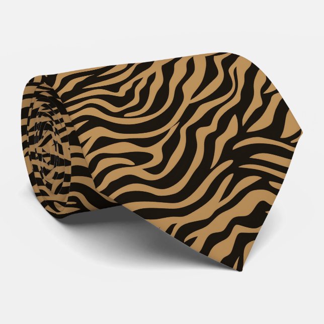 Modern and Colorful Animal Print Neck Tie (Rolled)