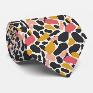 Modern and Colorful Animal Print Neck Tie