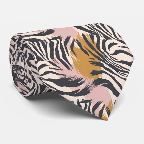 Modern and Colorful Animal Print Neck Tie