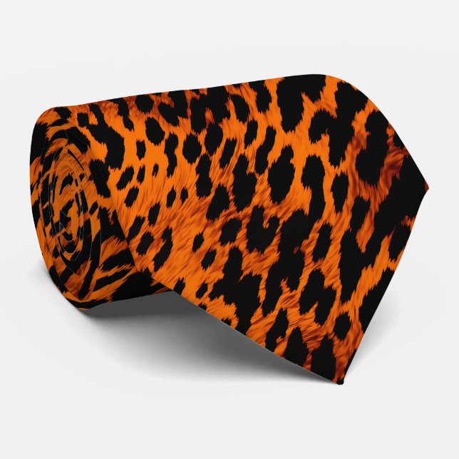 Modern and Colorful Animal Print Neck Tie (Rolled)