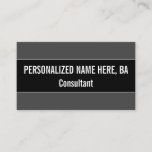 [ Thumbnail: Modern and Contemporary Supervisor Business Card ]
