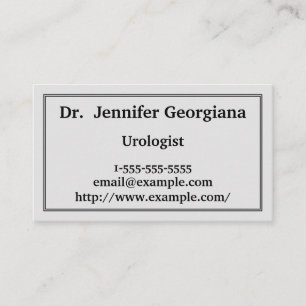 Modern and Customizable Urologist Business Card