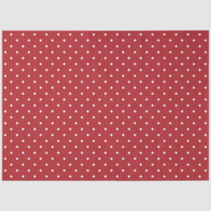 Modern and Cute Red Polka Dots Christmas Tissue Paper
