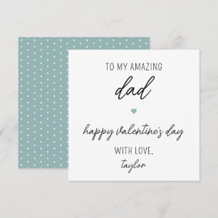 Modern and Cute Valentine's Day Card for Dad