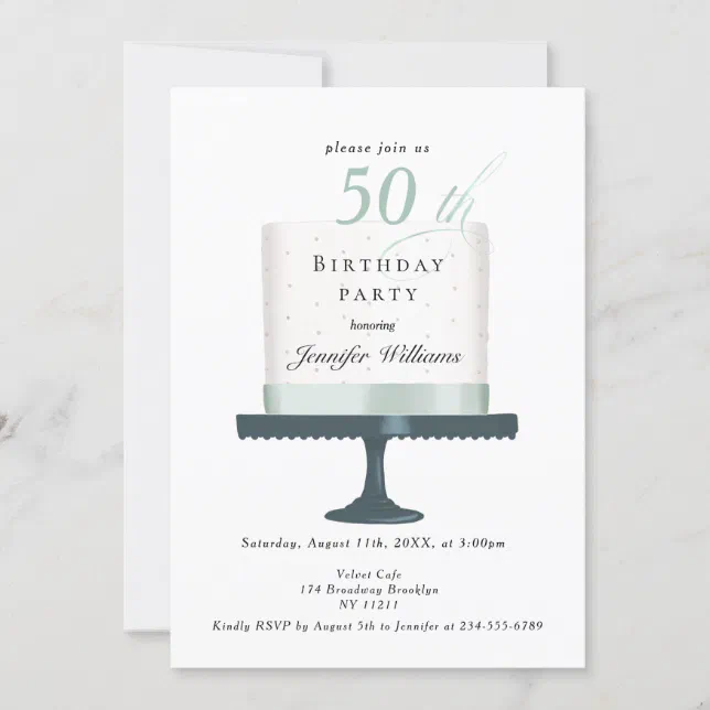 Modern and elegant birthday invitation | Zazzle