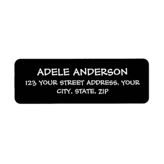 Modern and Elegant - Black and White Label