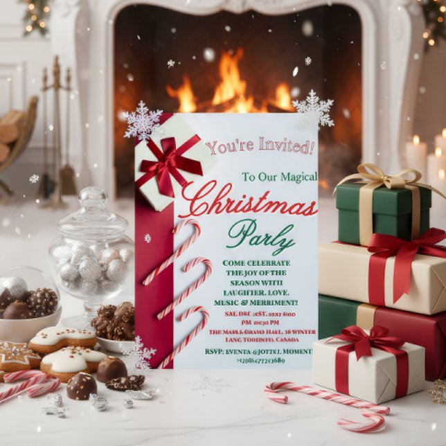 "Modern and Elegant Christmas & New Year Invitatio Foil Invitation (Creator Uploaded)