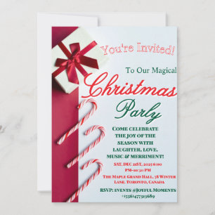 "Modern and Elegant Christmas & New Year Invitatio Thank You Card