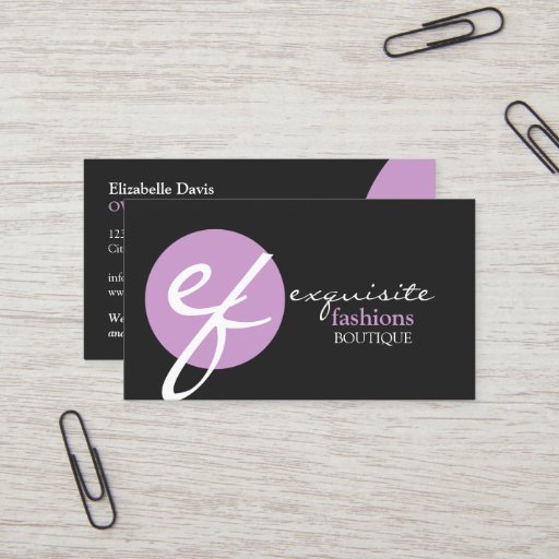 Customizable Modern and Elegant Fashion Business Cards