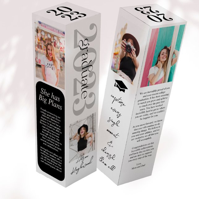 Modern and Elegant Graduation Gift Wine Box (Creator Uploaded)