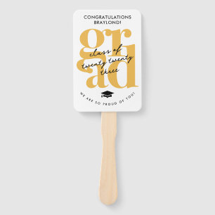 Modern and Elegant Graduation Hand Fan