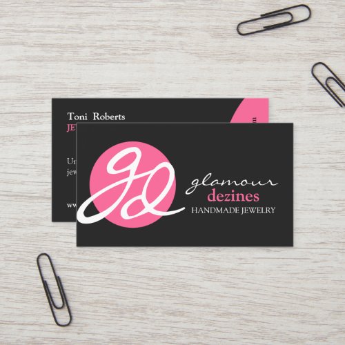 Modern and Elegant Jewelry Designer Business Cards