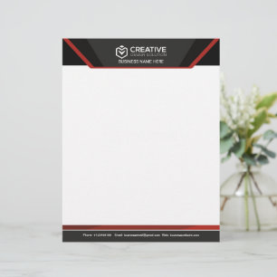 Modern and elegant letterhead design
