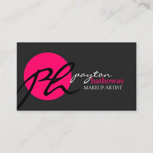 Modern and Elegant Makeup Artist Business Card