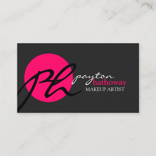 Customizable Modern and Elegant Makeup Artist Business Card