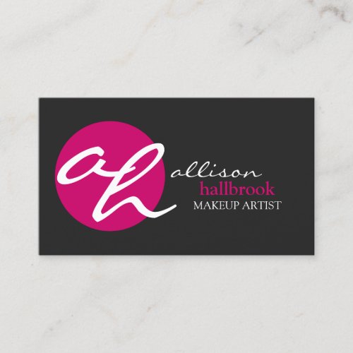 Modern and Elegant Makeup Artist Business Card