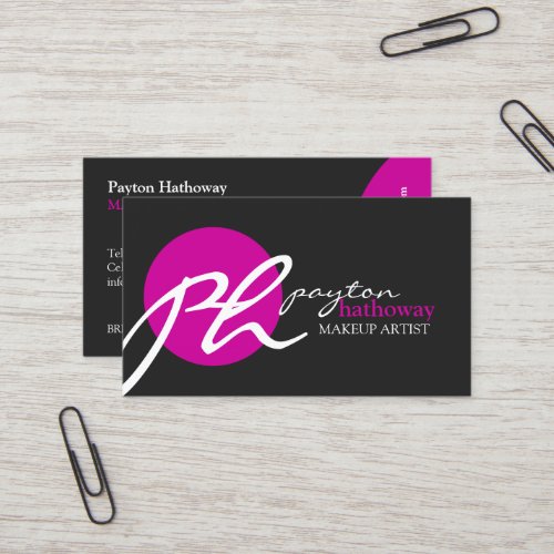 Modern and Elegant Makeup Artist Business Card