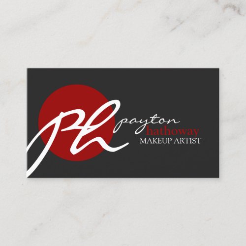 Modern and Elegant Makeup Artist Business Card