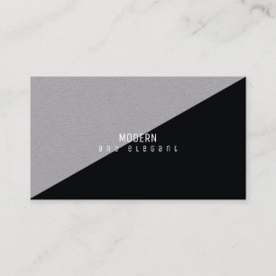 modern and elegant minimal black gray business card