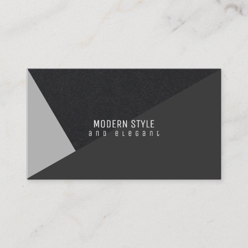 modern and elegant minimal geometric business card