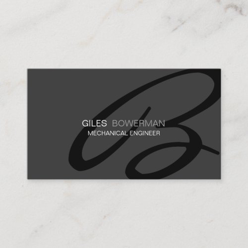 Modern and Elegant Monogram Business Card Template