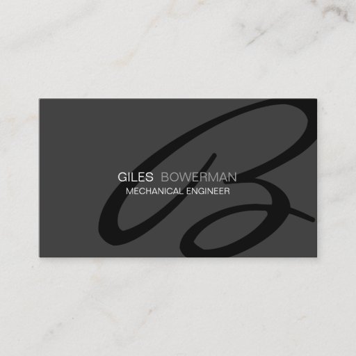 Customizable Modern and Elegant Monogram Business Card Template
