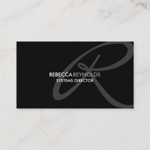 Modern and Elegant Monogram Business Card Template