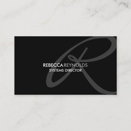 Customizable Modern and Elegant Monogram Business Card Template