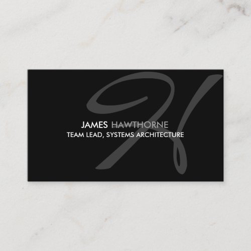 Modern and Elegant Monogram Business Card Template